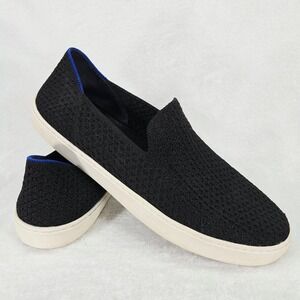 Rothy's Shoes Womens 12 Black Knit Slip On Low Top Comfort Lightweight Sneakers
